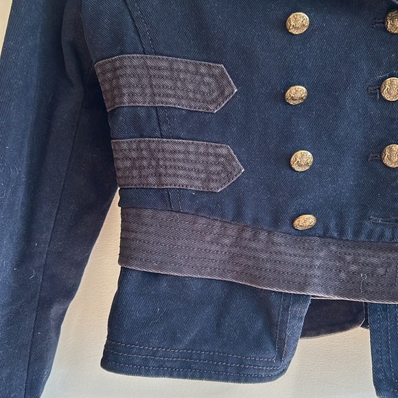 Vintage Ralph Lauren Band Jacket Military Small Navy blue - Picture 4 of 7
